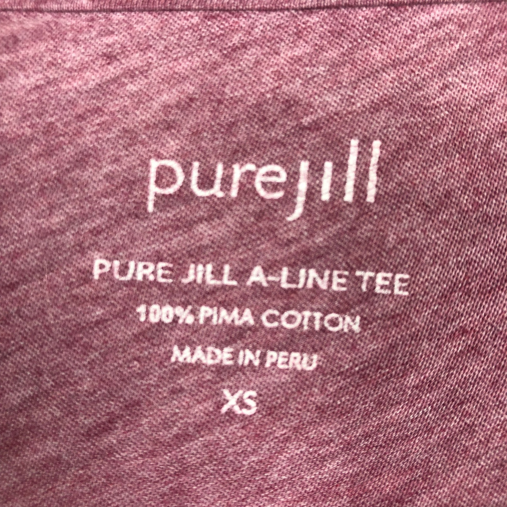 Pure Jill Women's Shirt 100% Pima Cotton A-Line Te - Picture 4 of 7